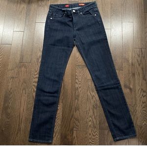 Express Jeans Womens Skinny Mia Mid Rise Jeans Dark Blue Wash Size 4R